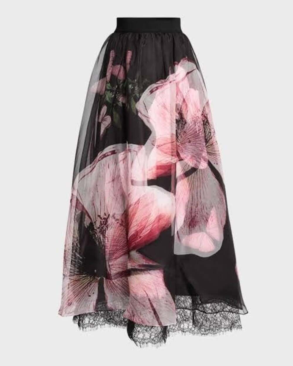 Alice + Olivia Nilda Luna Floral Silk Maxi Skirt 2